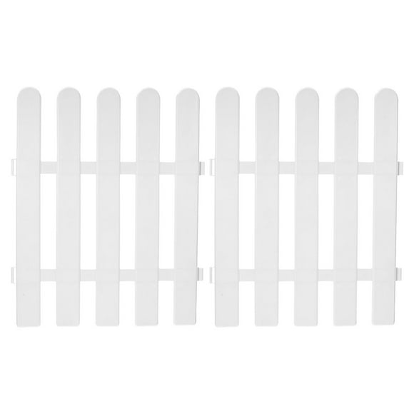 SHISUYAN 2pcs Multi-use Garden Edging Border Plastic Plant Fence Protector Courtyard Fences