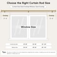 thumbnail image 4 of OLV 1" Heavy Duty Adjustable Gold Curtain Rods for Windows, 36-120" with Decorative Solid Finial, 4 of 10