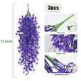 thumbnail image 6 of RECUTMS 3 Packs Artificial Hanging Plants Faux Ivy Greenery Fake Ivy Leaf UV Resistant for Outdoor Garden Yard Porch Wall Decoration （Pure Purple）, 6 of 7
