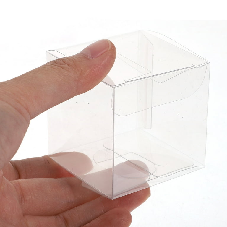 50Pcs Clear Plastic Boxes for Gifts Pvc Packing Box Gift Packaging