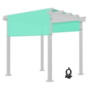 8x10 Ft Universal Pergola Canopy Replacement Cover Sun Shade Rod Pocket Patio