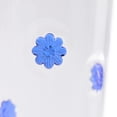 thumbnail image 7 of Better Homes & Gardens Glass Sipper Blue Floral Icon with Glass Lid, 7 of 7