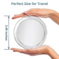 thumbnail image 2 of 15x magnifying glass mirror with suction cup, 2 of 4