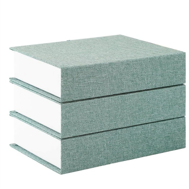 CUITING Simulation Book 3 Pcs Faux Book Decorative Blank Books DIY Crafts False Book for Hotel Home Coffee Table and Shelf Decor