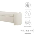 thumbnail image 6 of Nebula Boucle Upholstered Bench, 6 of 7