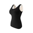 thumbnail image 1 of Qarigey Ropa interior térmica acolchada de invierno frío para mujer, Top de mantenimiento del calor, chaleco básico informal, ropa para el hogar, Ropa interior Negro XXL Qarigey AP013622-08, 1 of 6