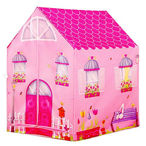 Playhouses For Girls Tents Tunnels Kids Outdoor City House Garden Pink Play 