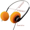 thumbnail image 2 of Auriculares supraaurales retro naranja,Auriculares Vintage Feelings,Auriculares ligeros retro,Auriculares estéreo de alta fidelidad,Auriculares Walkman,Para la mayoría de los teléfonos móviles Pevices, 2 of 5