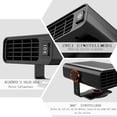 thumbnail image 3 of Calentador de coche portátil de 12 V y 150 W que se puede insertar en el encendedor de cigarrillos, desempañador de parabrisas de coche, ventilador de calefacción y refrigeración dos en uno, 3 of 7