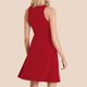 thumbnail image 4 of Vestido de Verano Casual de Mujer de Color Sólido sin Mangas Diseño de Cuello Redondo, Vestido Cómodo de Poliéster Ligero, 4 of 8