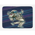 thumbnail image 1 of Astronaut Bath Mat, Having Fun Dancing Retro Comic Design Cartoon Character, Plush Bathroom Decor Mat with Non Slip Backing, 29.5" X 17.5", Multicolor, by Ambesonne, 1 of 2