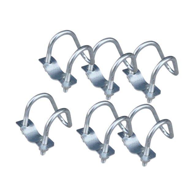 6 piezas abrazaderas conexión tubería acero inoxidable, accesorios abrazadera metal para fijación correas tubería para granjas