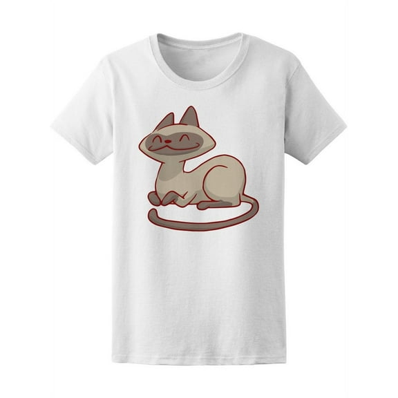 Cute Gray Relaxing Kitty T-Shirt Women -Image by Shutterstock, Female XX-Large