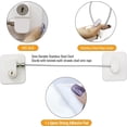thumbnail image 4 of 2 Pack Refrigerator Lock with Keys, White Child Safety Adhesive Window Lock, Door Lock Cupboard Refrigerator Cabinet Window Cupboard Drawer Washer, No, 4 of 4