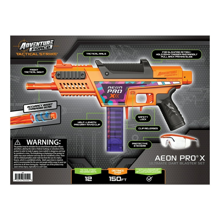 Adventure Force Foam Dart Blaster Aeon Pro X with Half-Length