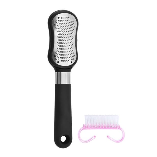 Graflsoa Dual-Sided Foot Callus Remover with Round Holes, Effortless Dead Skin Exfoliation, Beginner-Friendly Design, Durable Stainless Steel Construction.