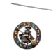 thumbnail image 1 of Ornamento de placa colgante en 2D con escobas con la cadena de metal de 60 cm decoración colorida decorativa para las puertas de las, 1 of 9
