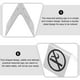 thumbnail image 2 of Señal de no fumar de mesa Señal de advertencia de mesa de acero inoxidable Señal de recordatorio de mesa para dejar de fumar, 2 of 8