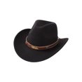 thumbnail image 5 of LILIYA Western Cowboy Hat for Women and Men, Classic Unisex Wide Brim Shapeable Headwear with Decorative Belt Buckle, Lightweight Sun Protection Hat, 5 of 5