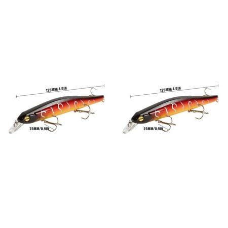 2pcs Artificial Lure Swimbait Hook Hard Bait 3D Eyes Slow lure hook Sinking Lure Crankbait Fishing Tackle