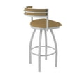 thumbnail image 2 of 861 Artemis 25" Swivel Counter Stool with Anodized Nickel Finish and Canter Saddle Seat and Back, 2 of 5
