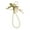 A, variant on Mightlink Flower Metal Keychain Pendant Faux Pearl Ribbon Bowknot Decor Car Key Chain Earphone Bag Phone Accessories