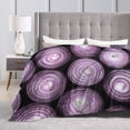 thumbnail image 4 of Onion Blanket Gifts For Kids Adults - Lightweight Throw Blanket For Bedroom Living Room Decor Soft Fuzzy Fleece Cozy Plush Bed Couch 80"X60", 4 of 7