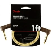 Fender® 1' Deluxe Series Tweed Instrument Cable Angle/Angle #0990820097 - 1 foot