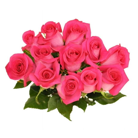 Fresh-Cut Dozen Rose Mother's Day Flower Bouquet, 12 Stems, Colors Vary