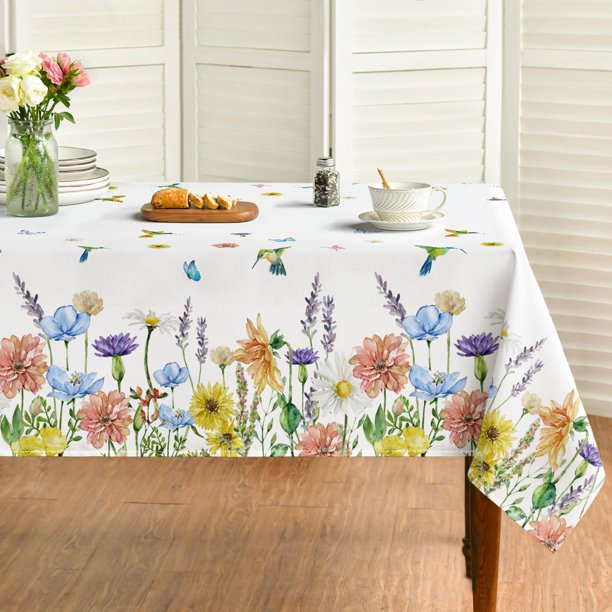 Mantel Horaldaily Spring Floral 152 x 305 cm de poliéster