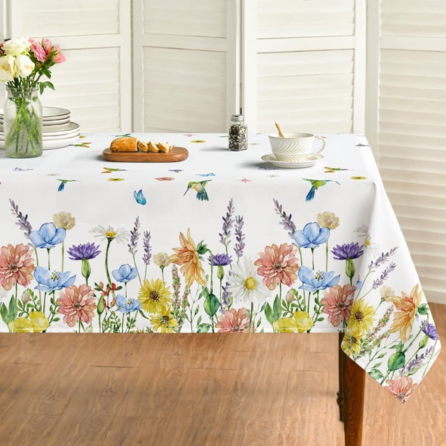 Mantel Horaldaily Spring Floral 152 x 305 cm de poliéster