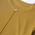 thumbnail image 4 of SHTXOZHI Casual Blouses for Women Summer Short Sleeve Shirts Crewneck Solid Color Tops 2024, 4 of 7