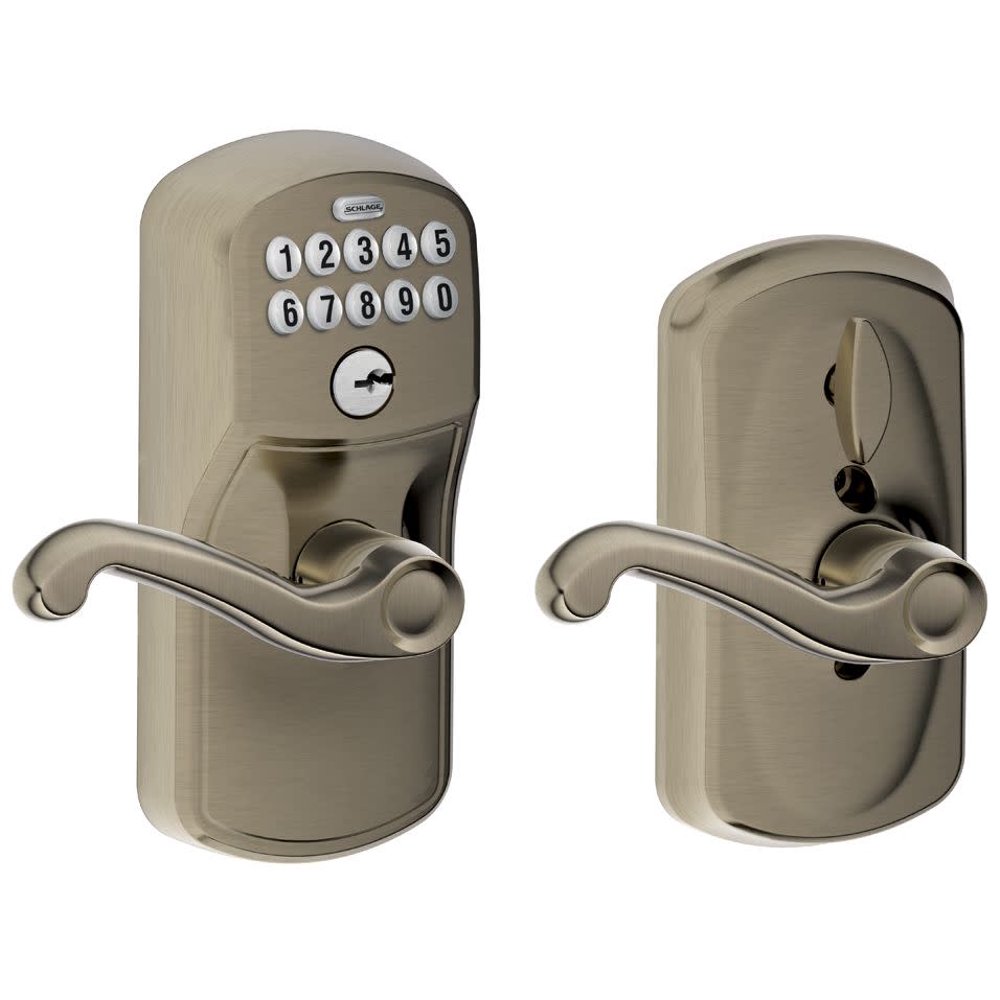 Schlage Flair Keypad Lever with Plymouth Trim
