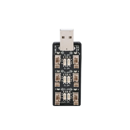 

LYUMO USB To 3.7V LiPo Charger 6 Channel USB To 3.7V Battery Charger With 6 LED Indicators Charging Device 2.5‑4.35V Battery Charger