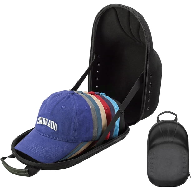 Funda rígida de viaje ProCase para sombreros, bolsa de almacenamiento negra