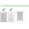 thumbnail image 2 of Original & Patented Flat Ultra-Thin Outlet Concealer with Extension Cord Kit Multi Outlets Power Strip Ideal for Home Improvement Hide Bulky and Messy Cords 3ft, 2 of 3
