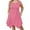 B9-Pink, variant on SHOWMALL Women's Plus Size Long Sleeve Swing Printed Dress with Pockets, Fancy Peachy Leopard 3X Scoop Neck A-Line, Casual Knee Length