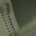 thumbnail image 6 of Jofran Lily Transitional Contemporary Upholstered Barrel Curved Back Accent Chair with Nailhead Trim, 6 of 6