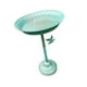 thumbnail image 5 of Baño para pájaros, comedero para pájaros, bebedero de pie de metal, plato decorativo para pájaros de exterior Azul, 5 of 8