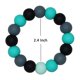 thumbnail image 2 of Pulsera para niños, pulsera de cuentas de silicona para la dentición para bebés, para bebés, para niños pequeños, para morder, para morder, para masticar, joyería, pulsera, anillo para masticadores Feliz Sencillez, 2 of 5