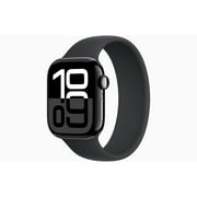 Restored Apple Watch Series 10 (GPS, 42mm) Jet Black Aluminum Case with Black Solo Loop - Small Band