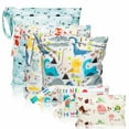 thumbnail image 6 of R HORSE Waterproof Reusable Wet Bag Diaper Baby Cloth Diaper 5 Pcs, 6 of 7