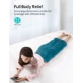 thumbnail image 2 of Weighted Heating Pad 17''x 33" XXXL Electric Heating Pad for Back Fatigue Relief, 5LBS with 6 Heat Settings 2H Auto-Off Heat Pad for Shoulder Arms Legs Cramps Washable, 2 of 7