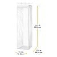 Whitmor Hanging Zipper Garment Bag - Clr & Wht - 20" x 14.5" x 54.0"