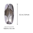 thumbnail image 2 of unbranded 100Ud Conector Collar Acero Inoxidable Plateado Para Manualidades Y Bisutería, 2 of 6