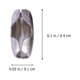 thumbnail image 2 of unbranded 100Ud Conector Collar Acero Inoxidable Plateado Para Manualidades Y Bisutería, 2 of 6