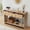 Wave-Beige, variant on PHOYAL Console Table Sofa Table with 2 Drawer and Open Storage Shelves, Modern Entryway Table for Living Room Hallway Bedroom, Beige