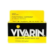 Vivarin, Caffeine Pills, 200mg Caffeine per Dose, Safely and Effectively Helps You Stay Awake, No Sugar, Calories or Hidden Ingredients, Energy Supplement, 40 Tablets