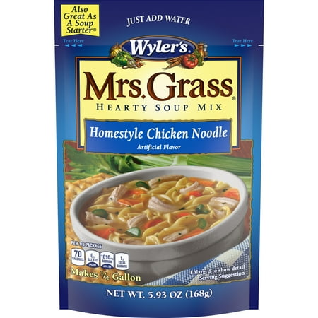 Mrs. Grass Homestyle Chicken Noodle Hearty Soup Mix, 5.93 oz Pouch