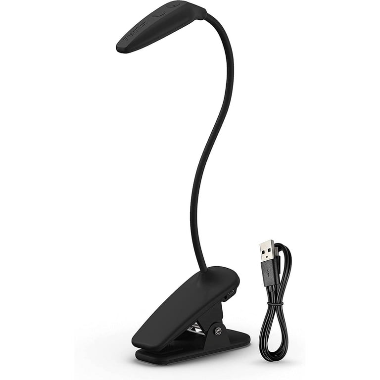 Rechargeable LED Clip-On Book Light with Flexible Neck photo 3